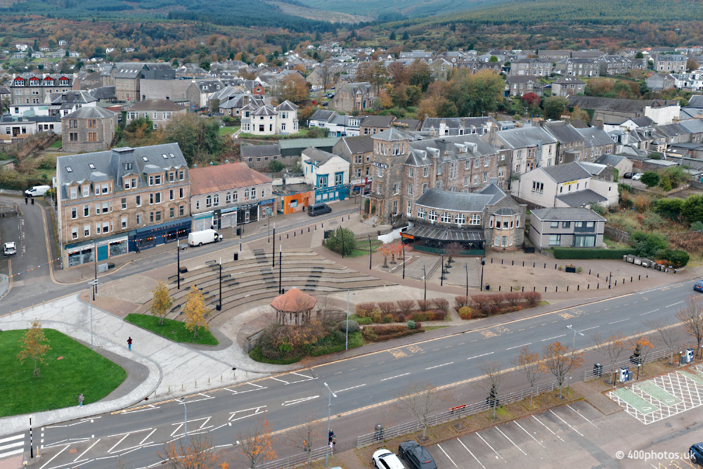 Dunoon, Argyll, aerial photograph
