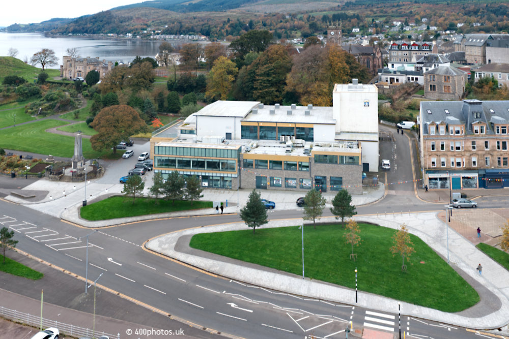 Dunoon, Argyll, aerial photograph
