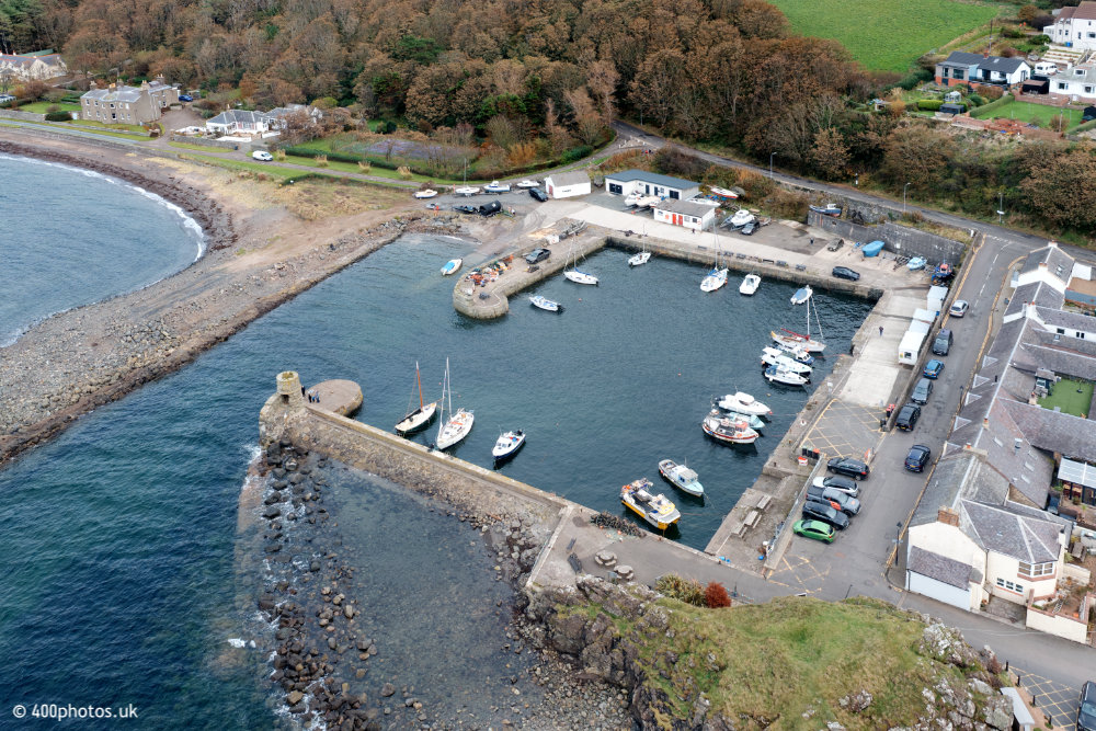 Dumbarton Castle, Dunbartonshire, aerial photograph