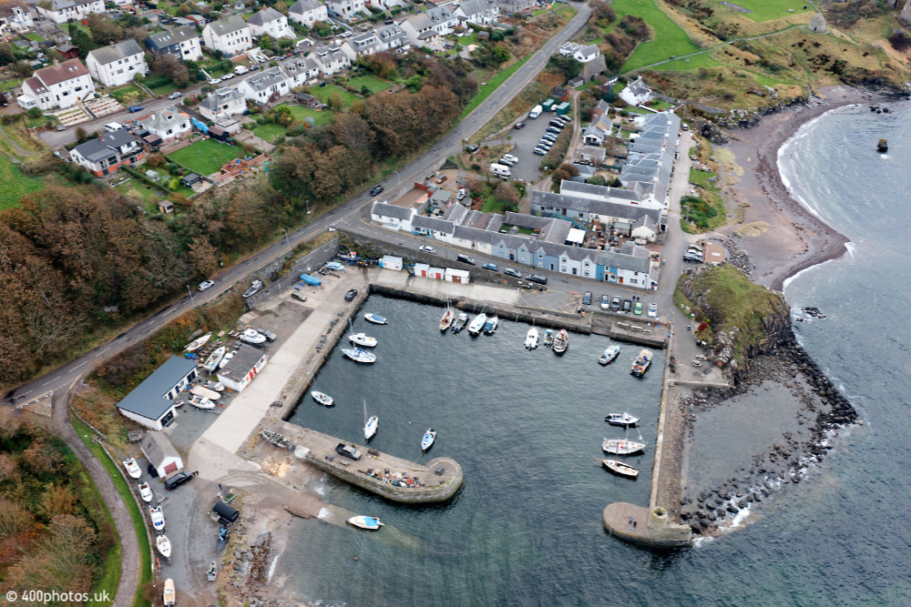 Dumbarton Castle, Dunbartonshire, aerial photograph