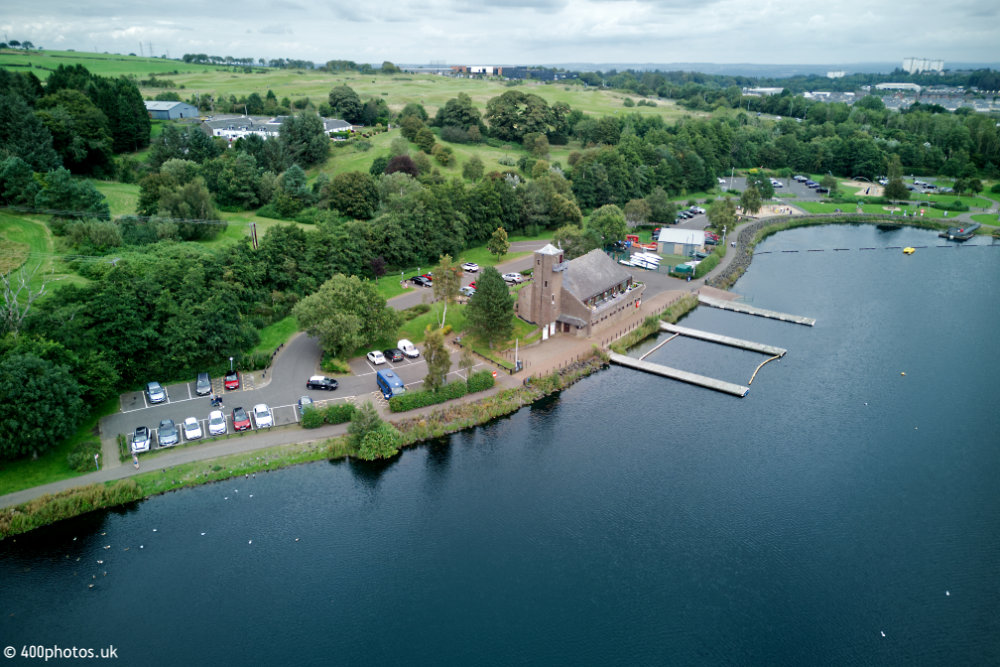 James Hamilton Park, East Kilbride, Lanarkshire, aerial photograph