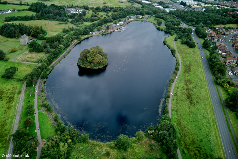 James Hamilton Park, East Kilbride, Lanarkshire - aerial photograph