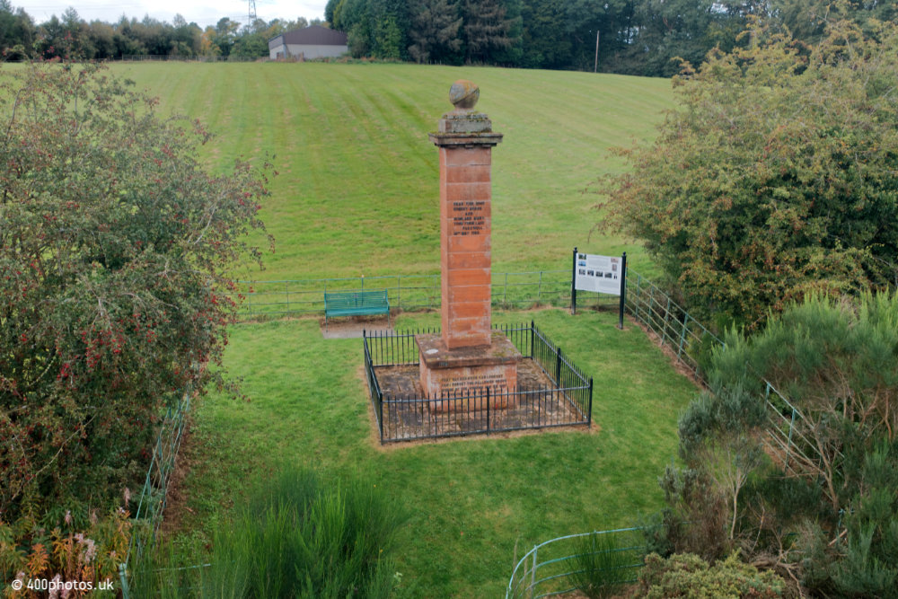 Burns and Highland Mary, Failford, aerial photograph