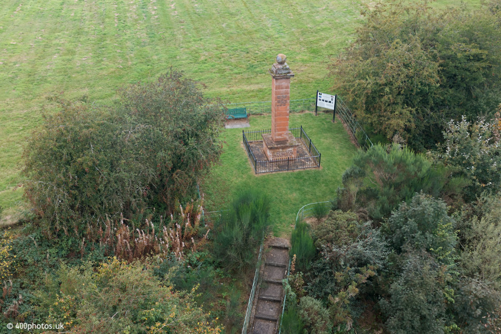 Burns and Highland Mary, Failford, aerial photograph