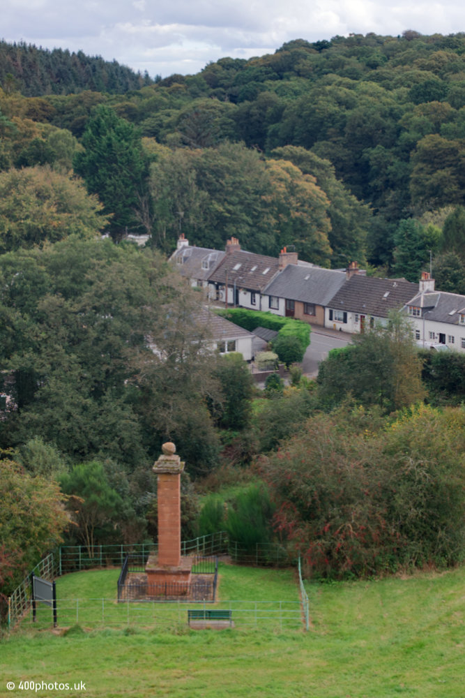 Burns and Highland Mary, Failford, aerial photograph