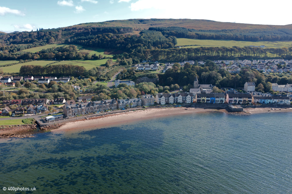 Fairlie Shore, North Ayrshire, aerial photograph