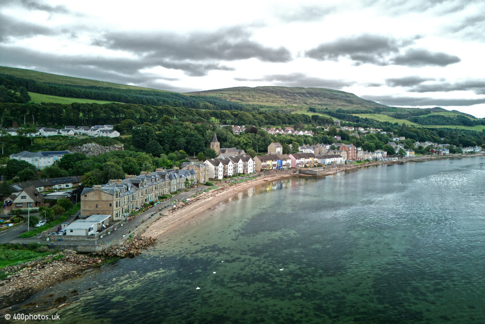 Fairlie Shore, North Ayrshire, aerial photograph