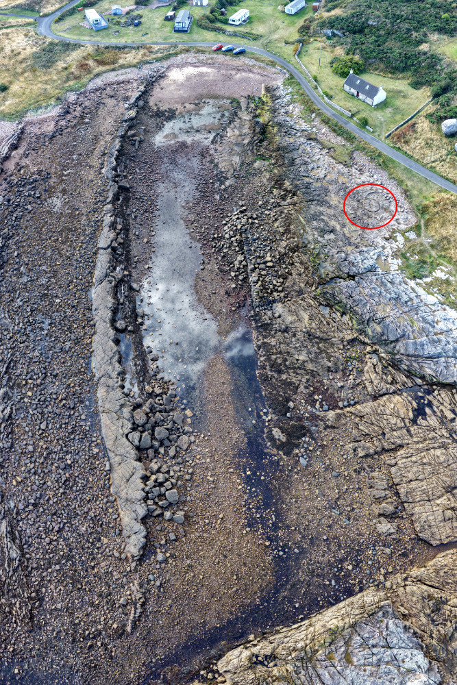 Fife Ness Harbour and Tide Mill, licensable aerial photograph