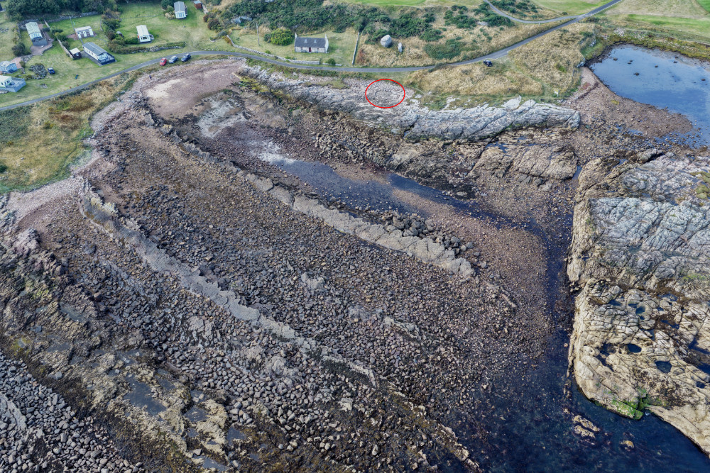 Fife Ness Harbour and Tide Mill, licensable aerial photograph