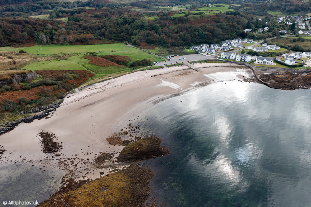 Ganavan Sands, Oban, aerial photograph