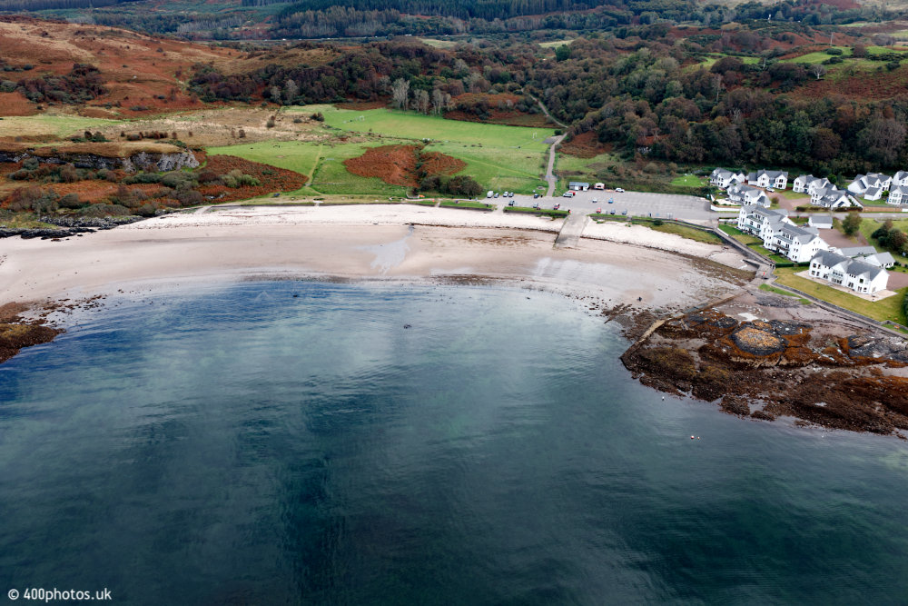 Ganavan Sands, Oban, aerial photograph