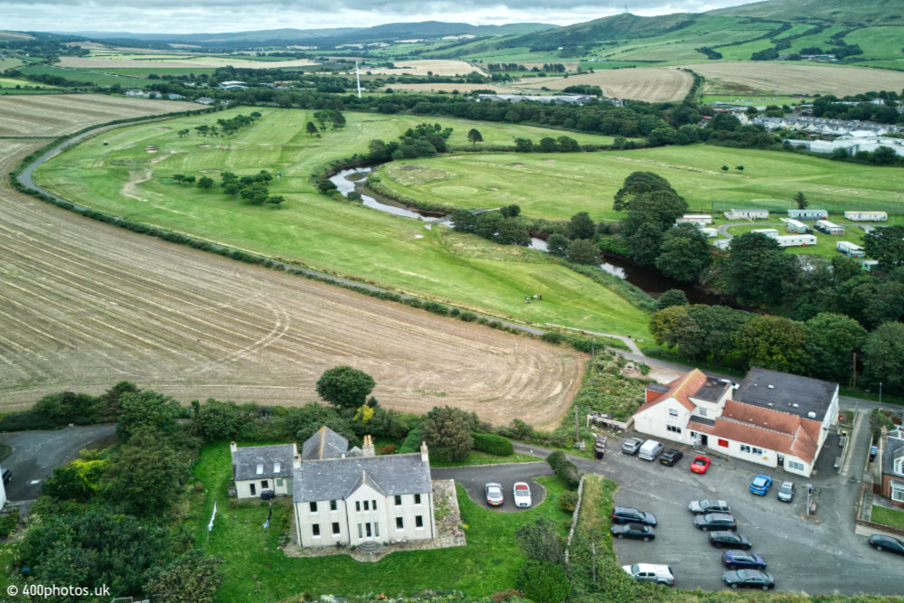 Girvan Golf Club, Girvan, Ayrshire, aerial photograph