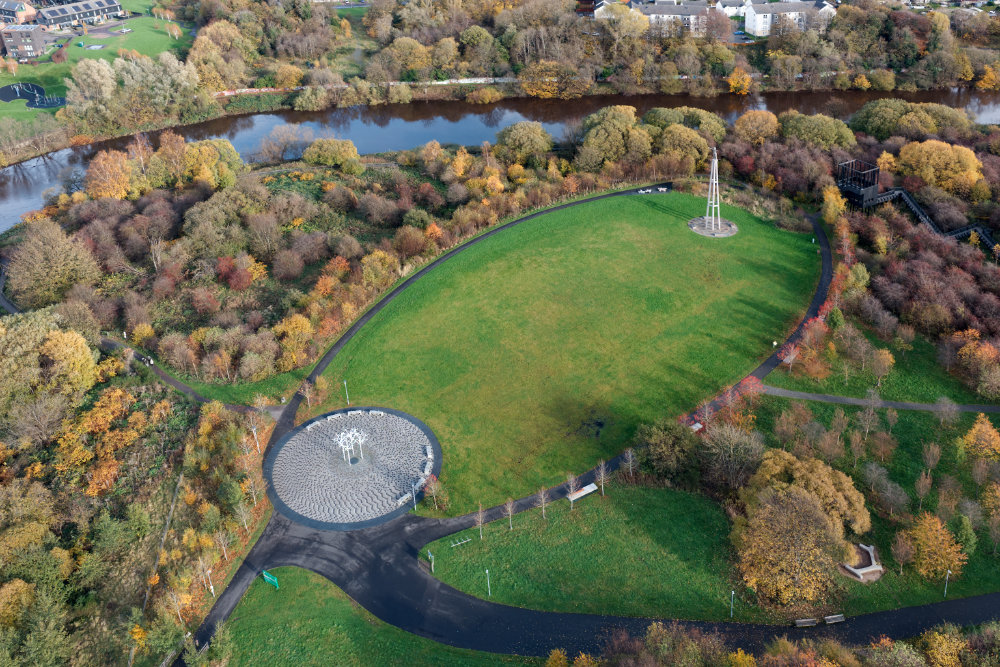 Cuningar Loop, Glasgow, aerial photograph