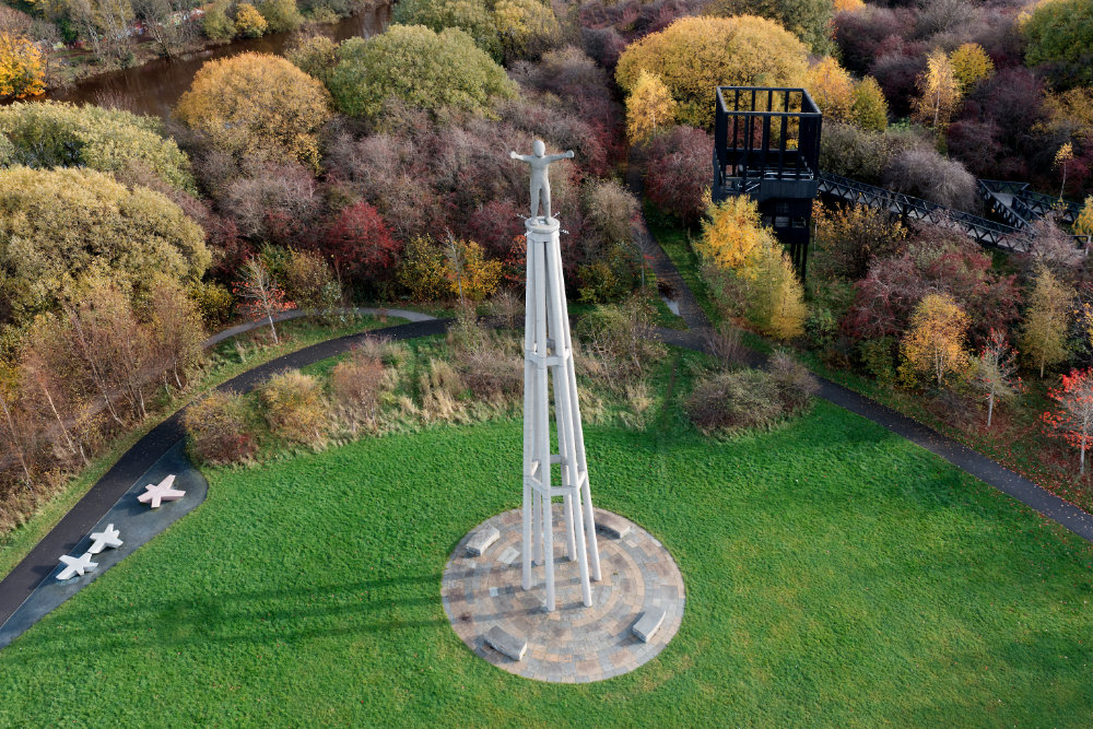 Cuningar Loop, Glasgow, aerial photograph