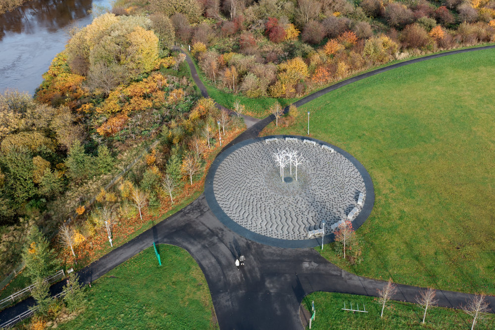Cuningar Loop, Glasgow, aerial photograph