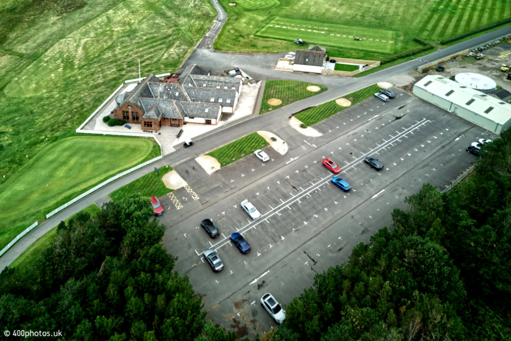 Glasgow Gailes Golf Club, Irvine, Ayrshire, aerial photograph