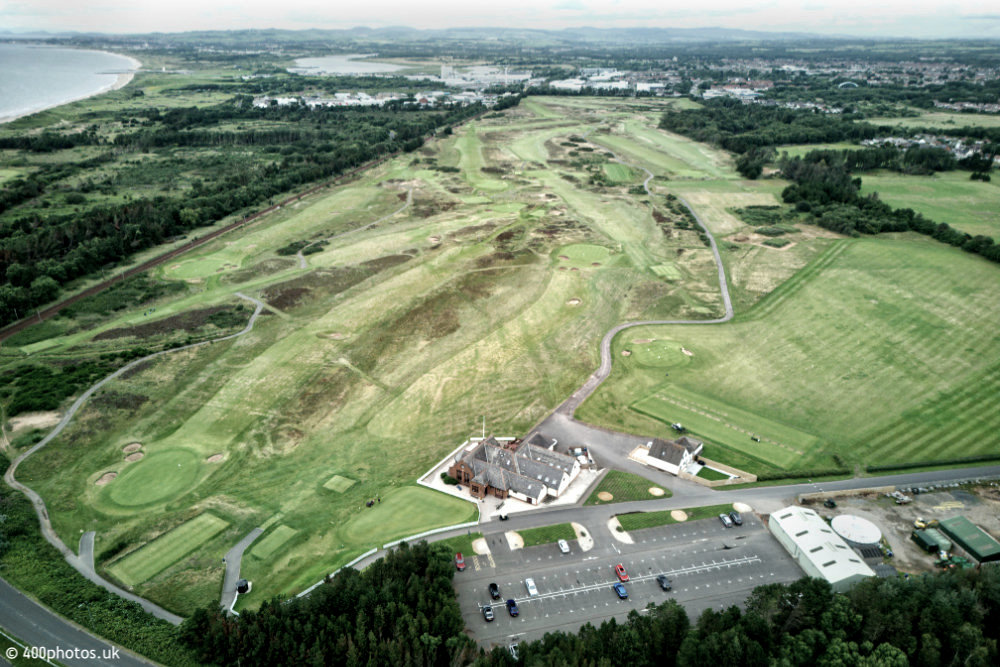Glasgow Gailes Golf Club, Irvine, Ayrshire - aerial photograph