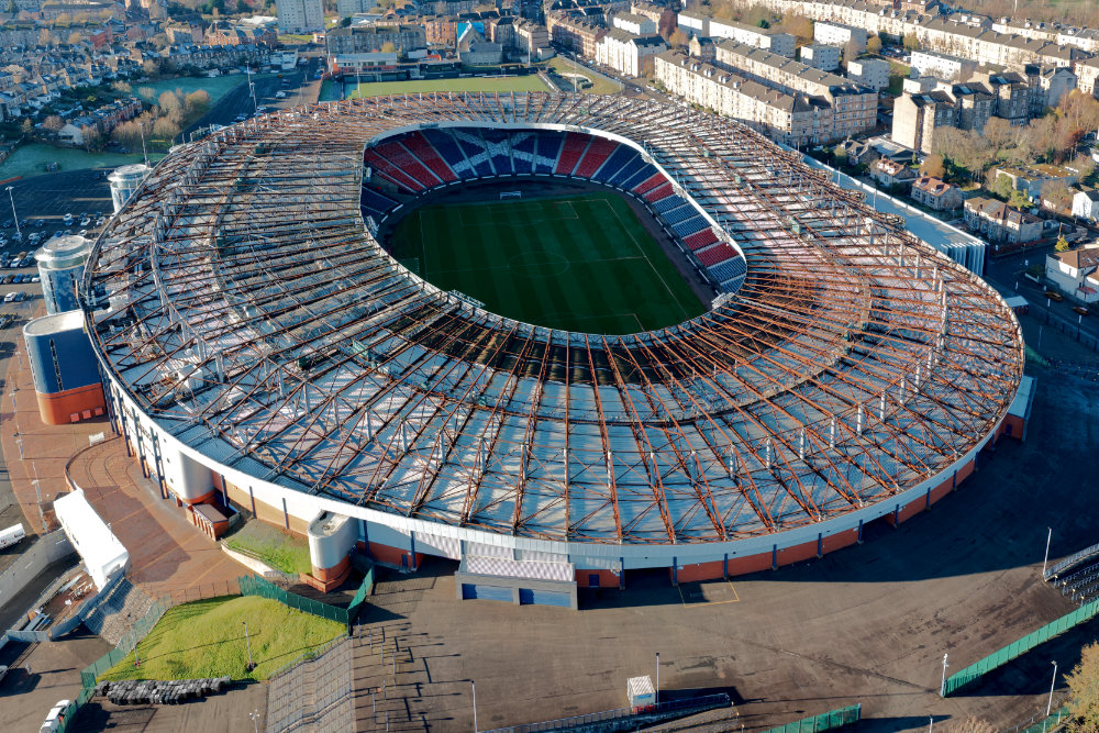 Hampden Park, Glasgow, aerial photograph