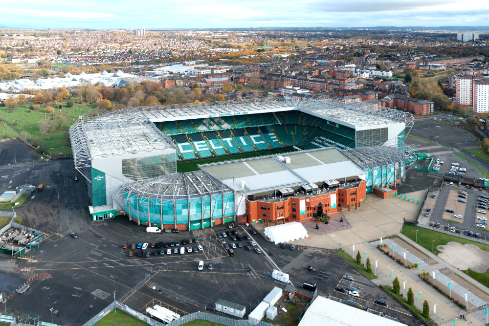 Parkhead, Glasgow Celtic F.C., aerial photograph