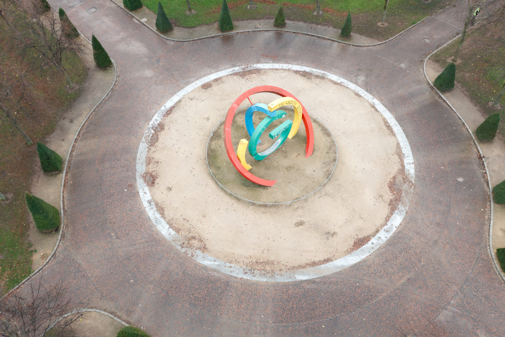 People's Palace, Glasgow Green, aerial photograph