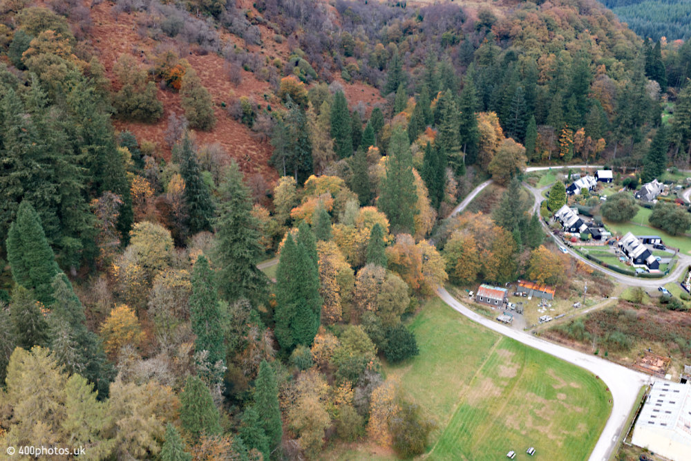 Glenbranter, Argyll & Bute, aerial photograph