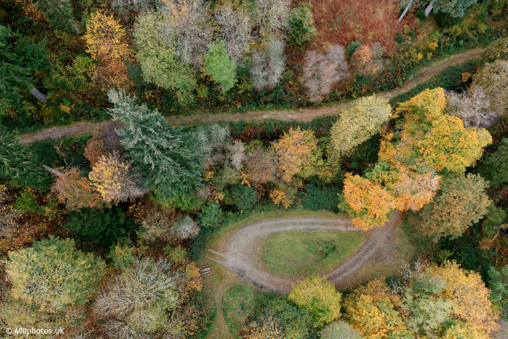 Glenbranter, Argyll & Bute, aerial photograph
