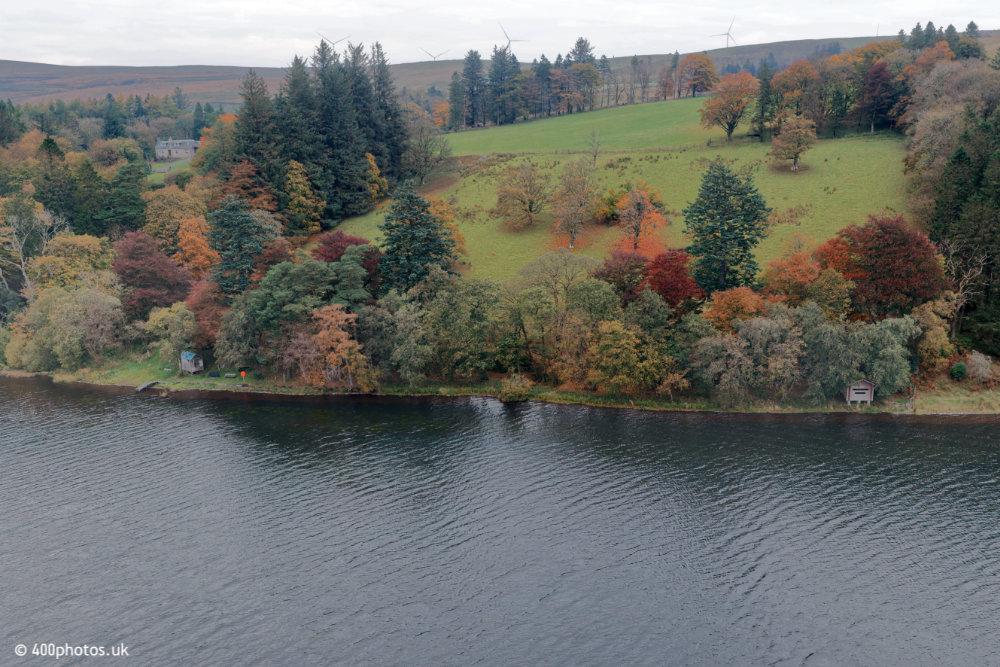 River Ayr Way, start at Glenbuck Loch, aerial photograph