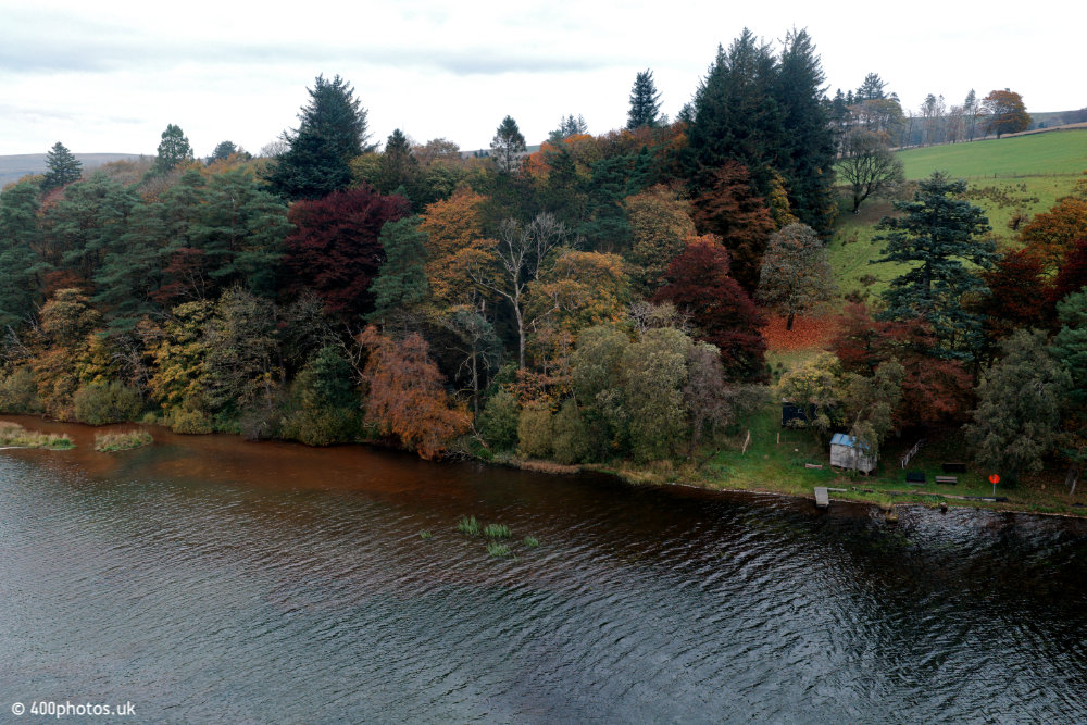 River Ayr Way, start at Glenbuck Loch, aerial photograph
