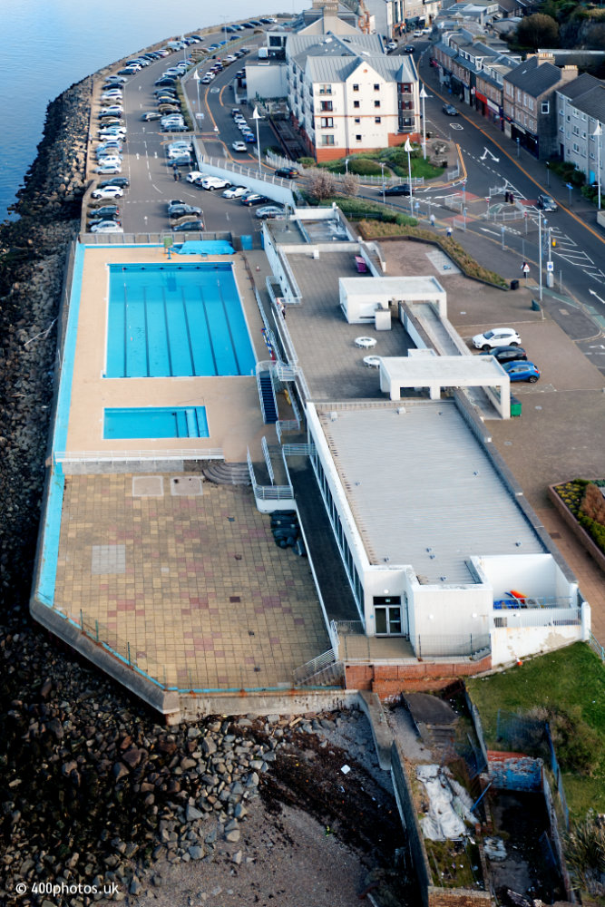 Gourock Outdoor Pool, Inverclyde, aerial photograph