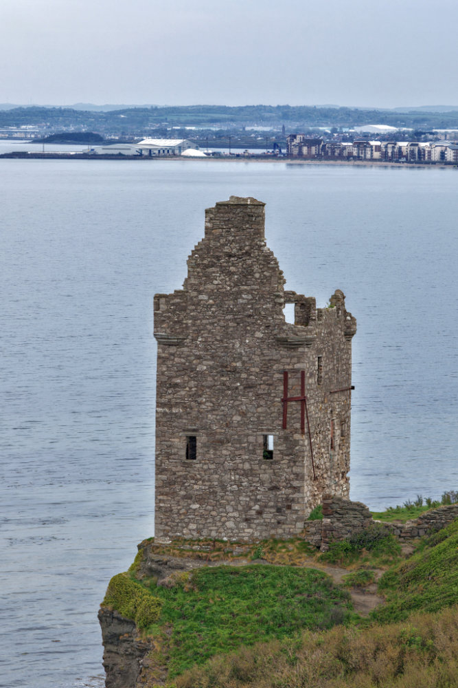 Greenan Castle, Doonfoot, Ayr, aerial photograph