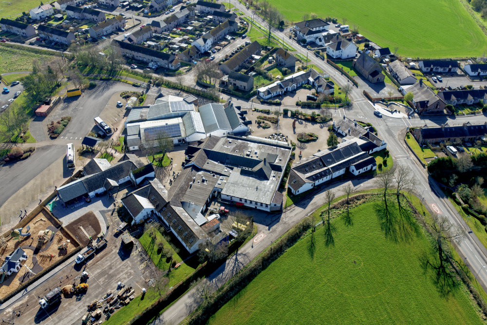 Gretna Green, Scottish/English border, aerial photograph