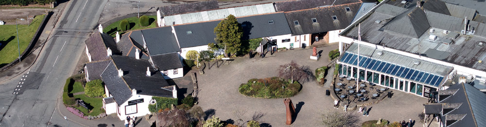Gretna Green, Scottish/English border, aerial photograph