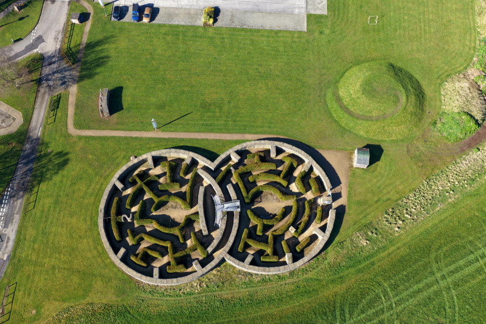 Gretna Green, Scottish/English border, aerial photograph