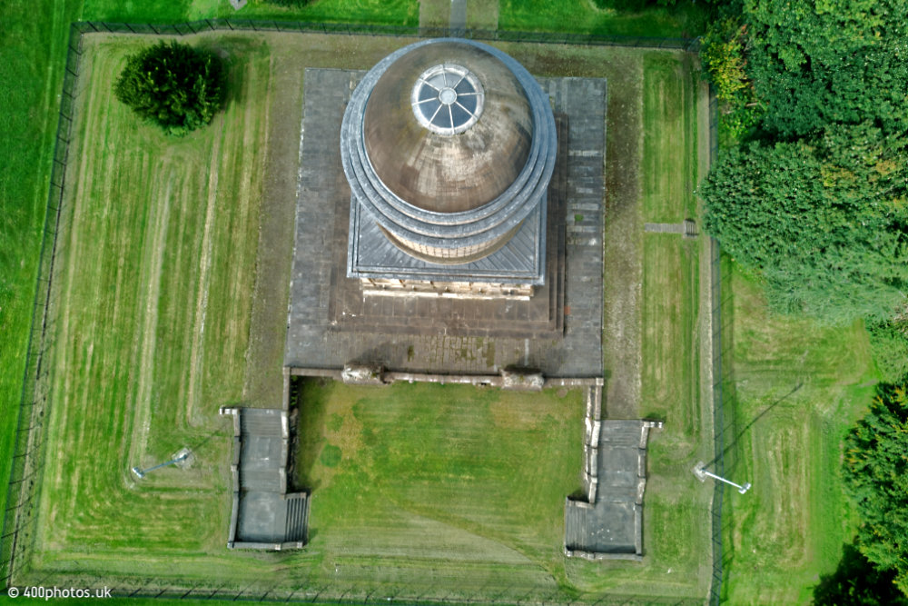 Hamilton Mausoleum - Lanarkshire, aerial photograph