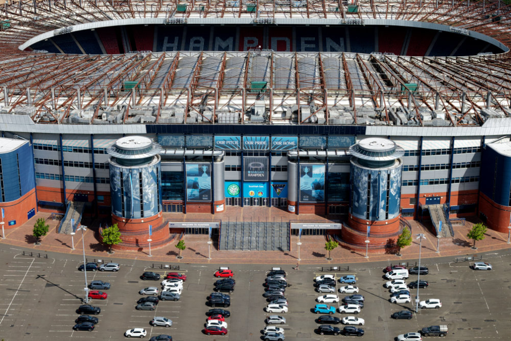 Hampden Park, Glasgow, licensable aerial photograph