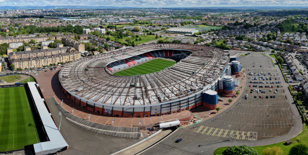 Hampden Park, Glasgow, licensable aerial photograph