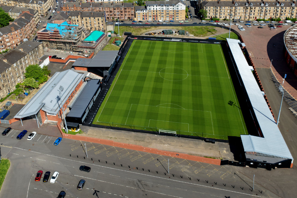 Hampden Park, Glasgow, licensable aerial photograph