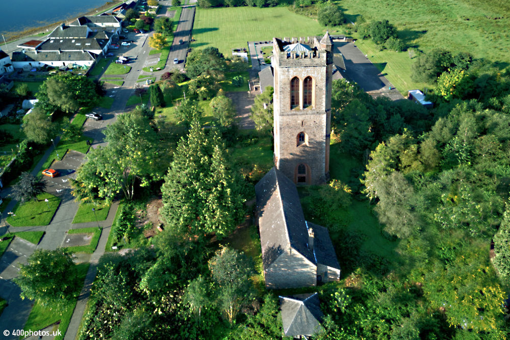 Inveraray Town and Inveraray Castle, Argyll and Bute, aerial photograph