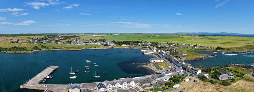 Isle of Whithorn, Dumfries and Galloway, licensable aerial photograph