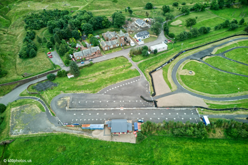 Kames Raceway, by Muirkirk, Ayrshire, aerial photograph