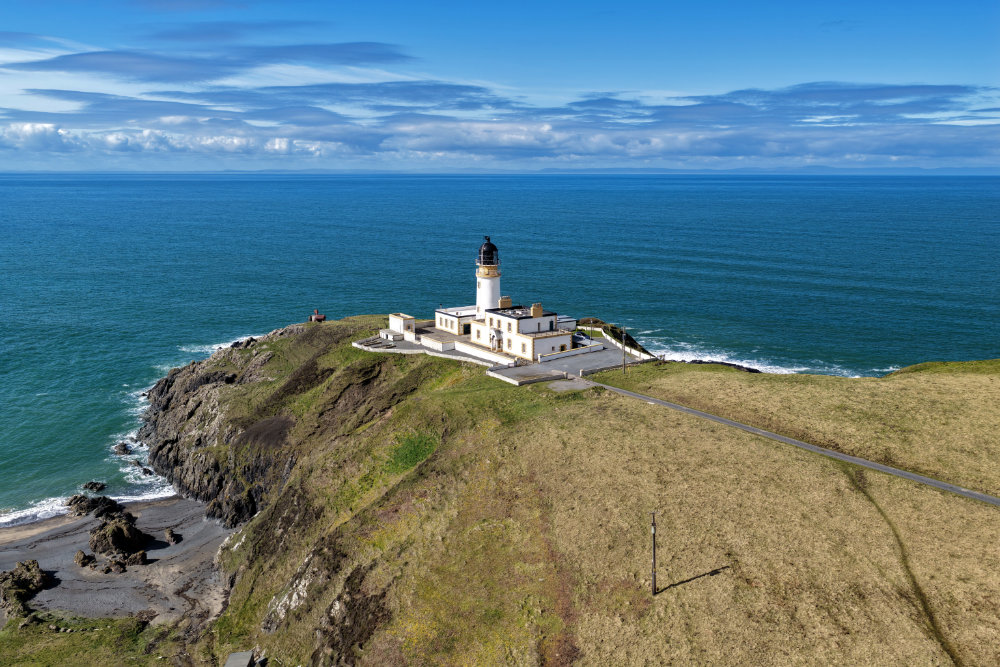 Kilantringan Lighthouse, Galloway, aerial photograph