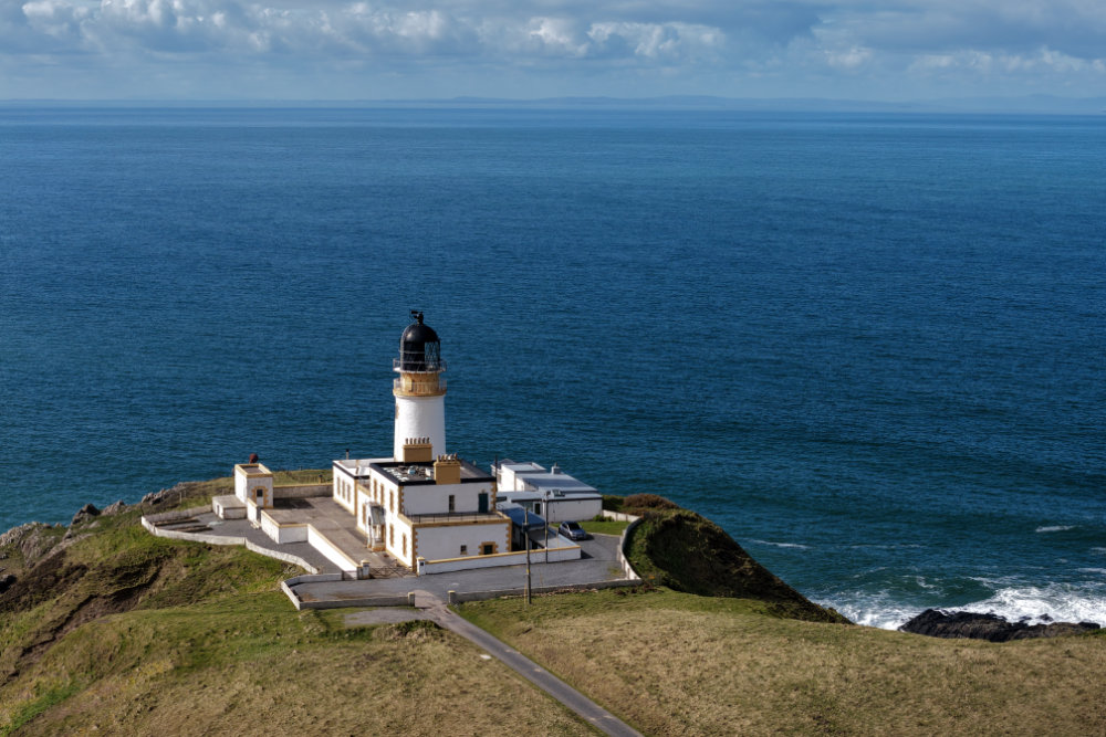 Kilantringan Lighthouse, Galloway, aerial photograph