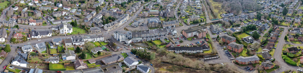 Kilmacolm, Renfrewshire, aerial photograph