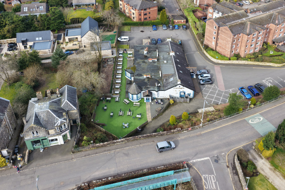 Kilmacolm, Renfrewshire, aerial photograph