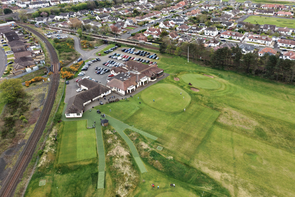 Kilmarnock Golf Club Barassie, Troon, aerial photograph