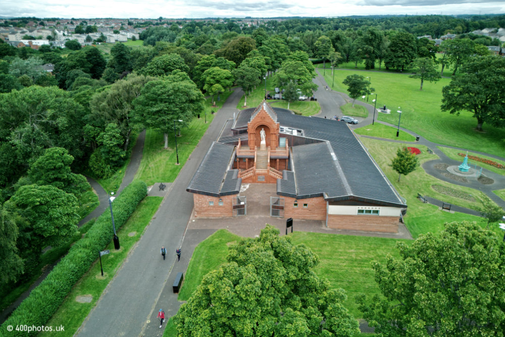 Burns Centre, Kilmarnock, aerial photograph