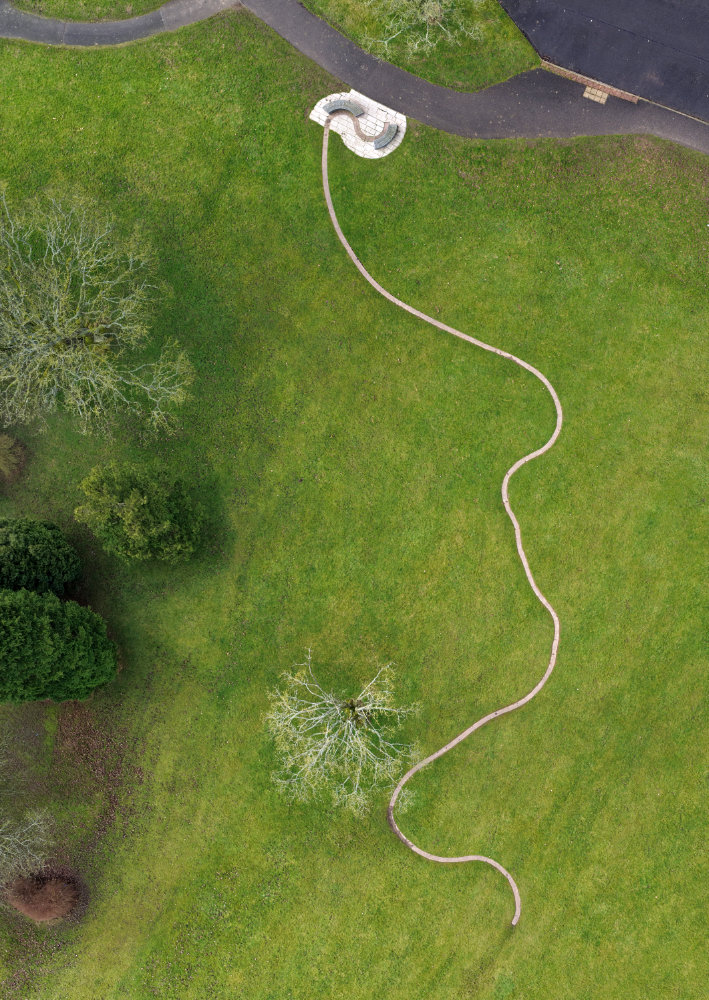 Burns Centre, Kilmarnock, aerial photograph