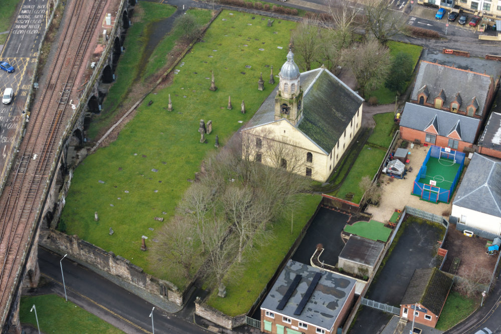 The Town Centre, Kilmarnock, East Ayrshire, aerial photograph