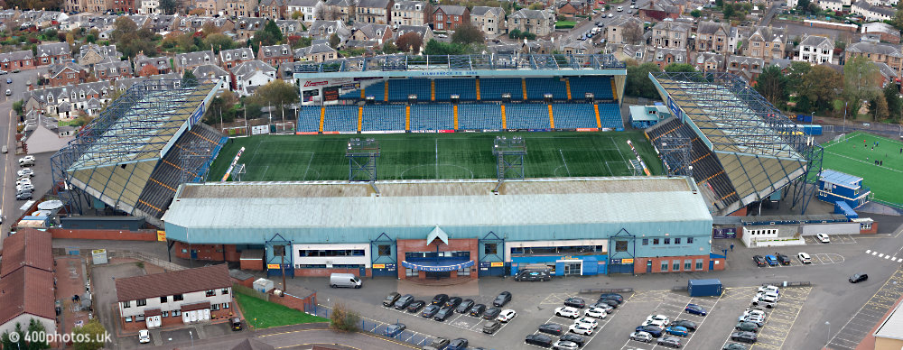 Rugby Park, Kilmarnock, aerial photograph
