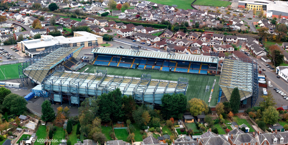 Rugby Park, Kilmarnock, aerial photograph